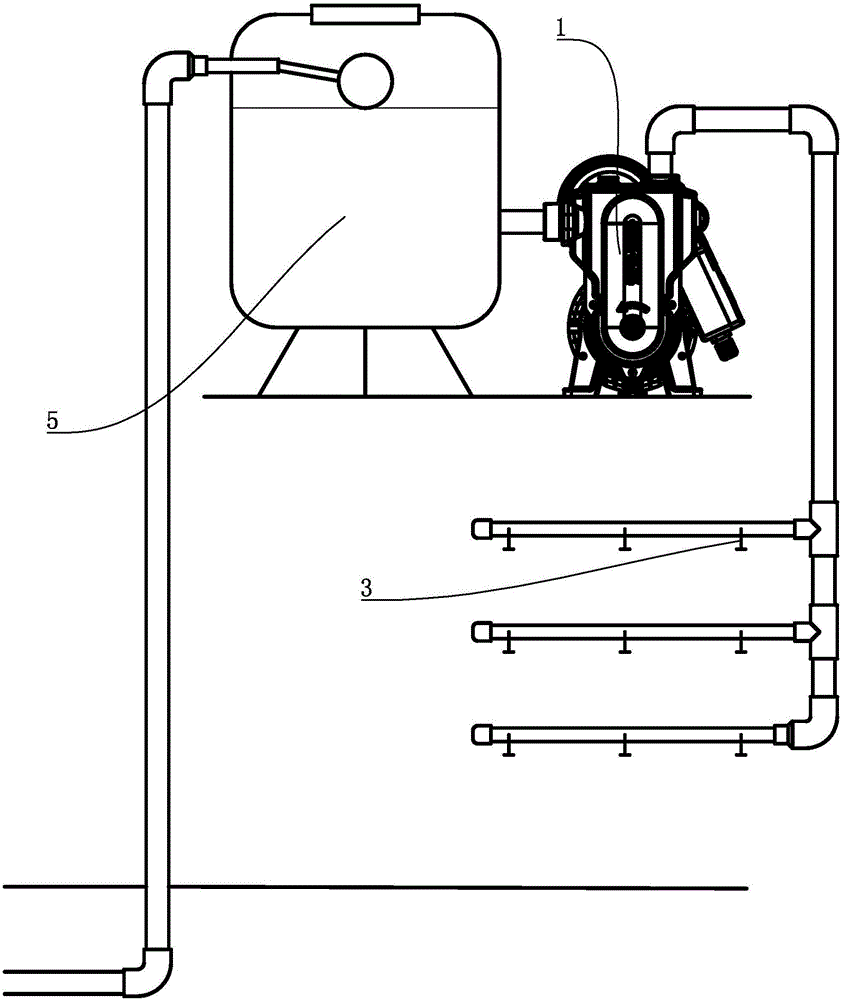 Water supply control method for water pump