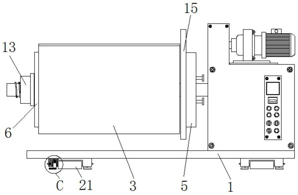 Winding device for brass strip machining