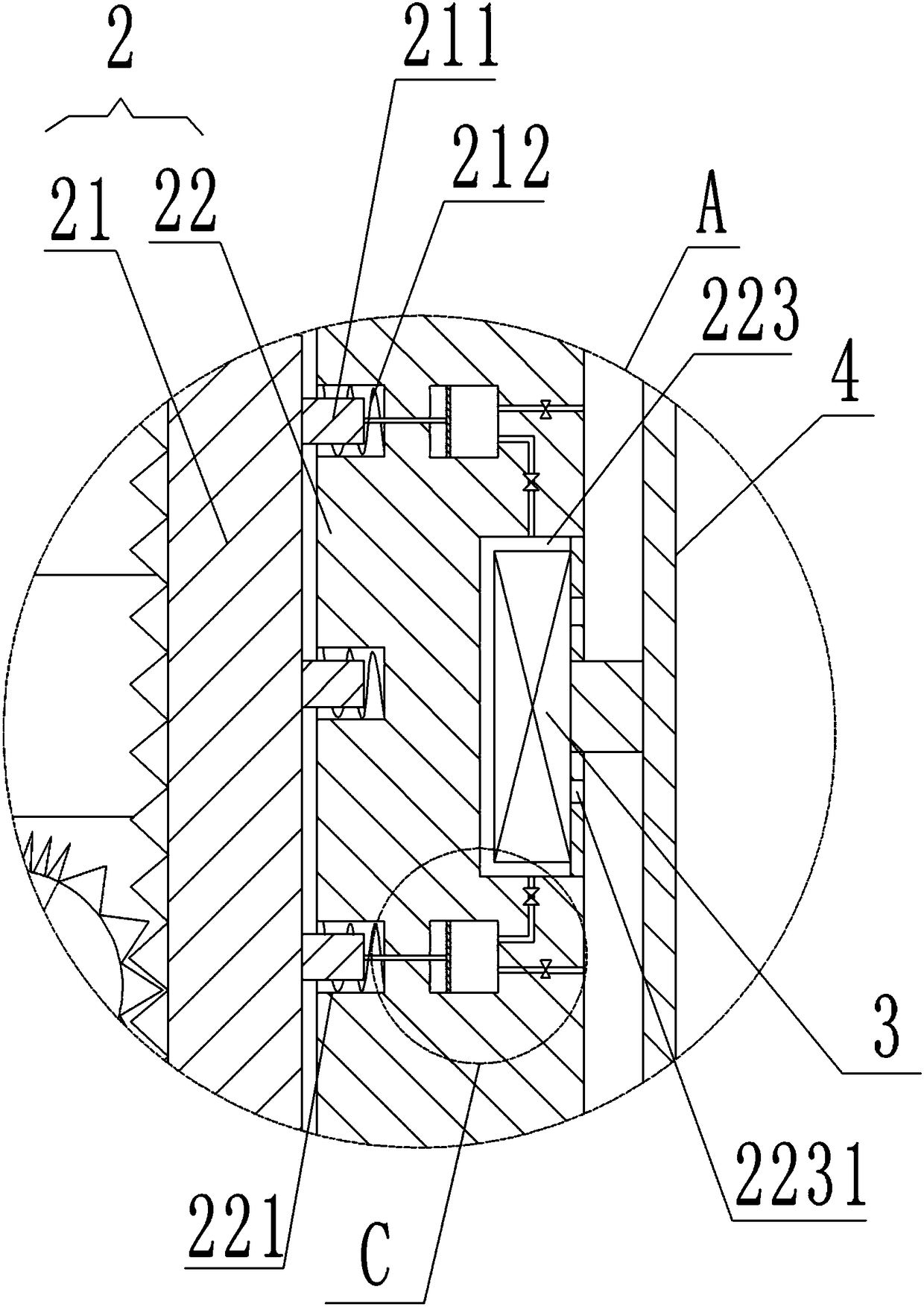 Device for plate machining