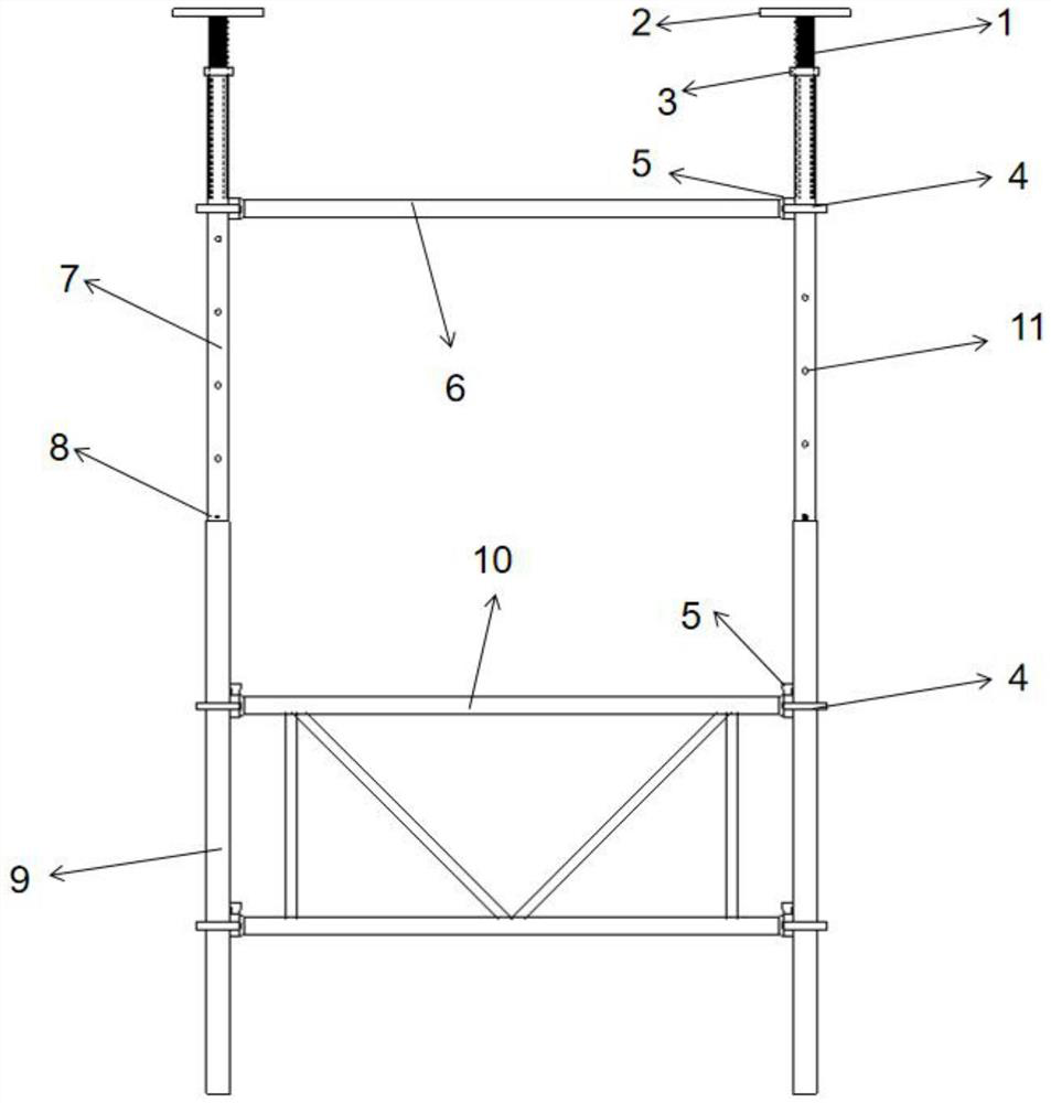 Construction method for backward supporting aluminum alloy independent column with post-cast strip