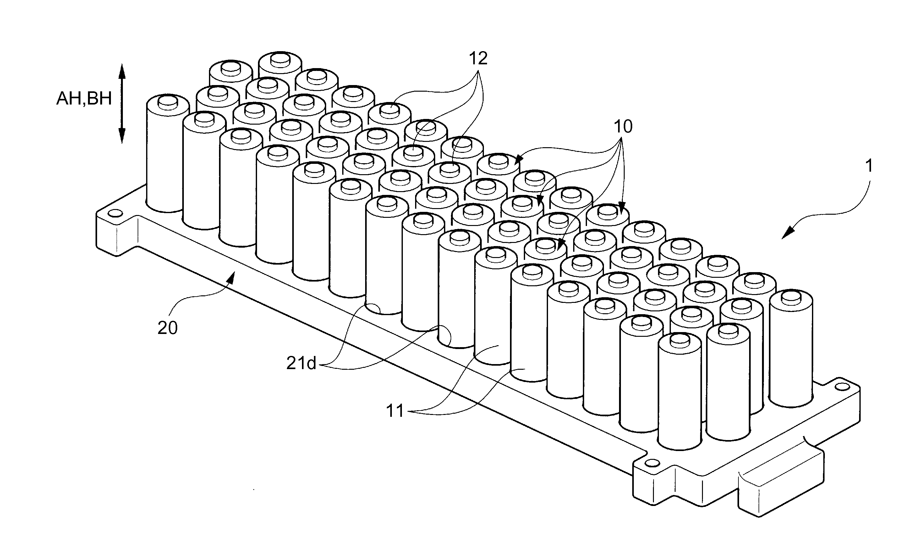 Assembled battery and manufacturing method of assembled
battery