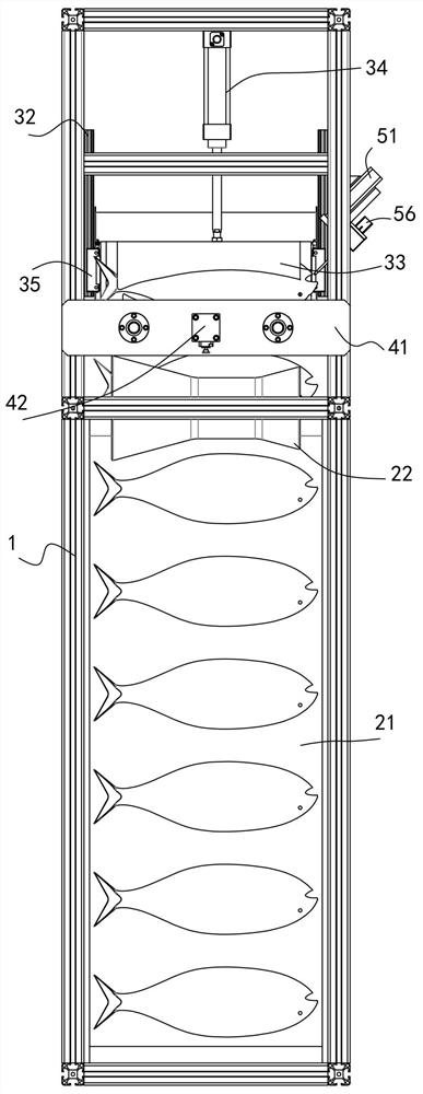 A cross-rolling fish brain extraction line