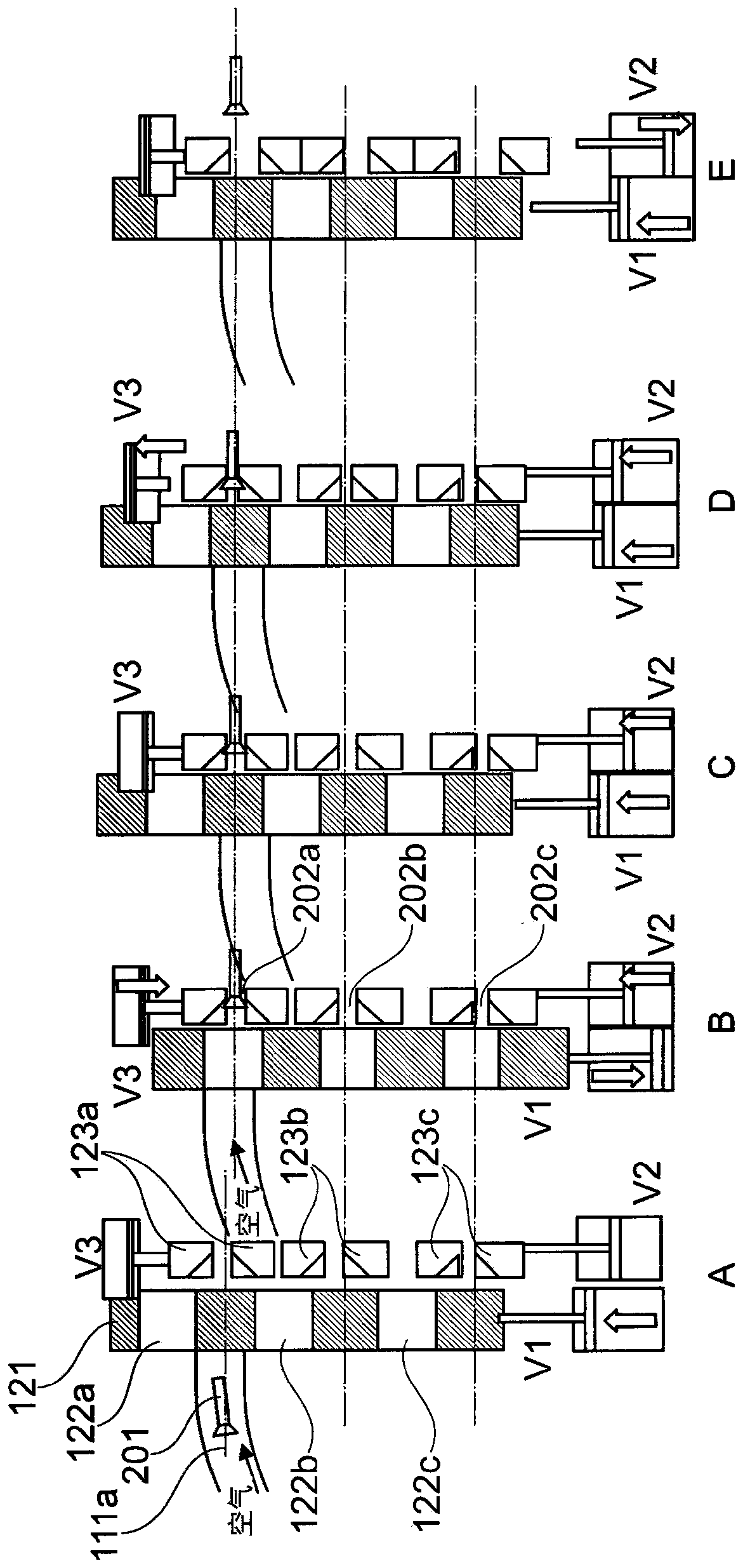 Mechanism for supplying mechanical fasteners