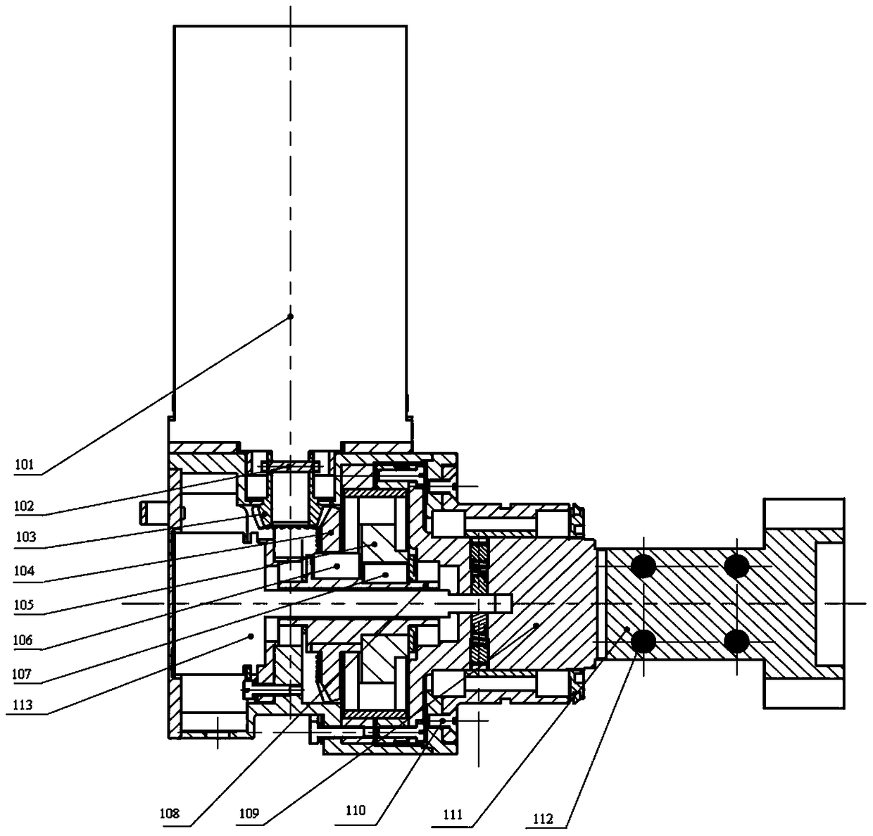 An Electromechanical Servo Mechanism for Variable Thrust Adjustment of Liquid Rocket Engine