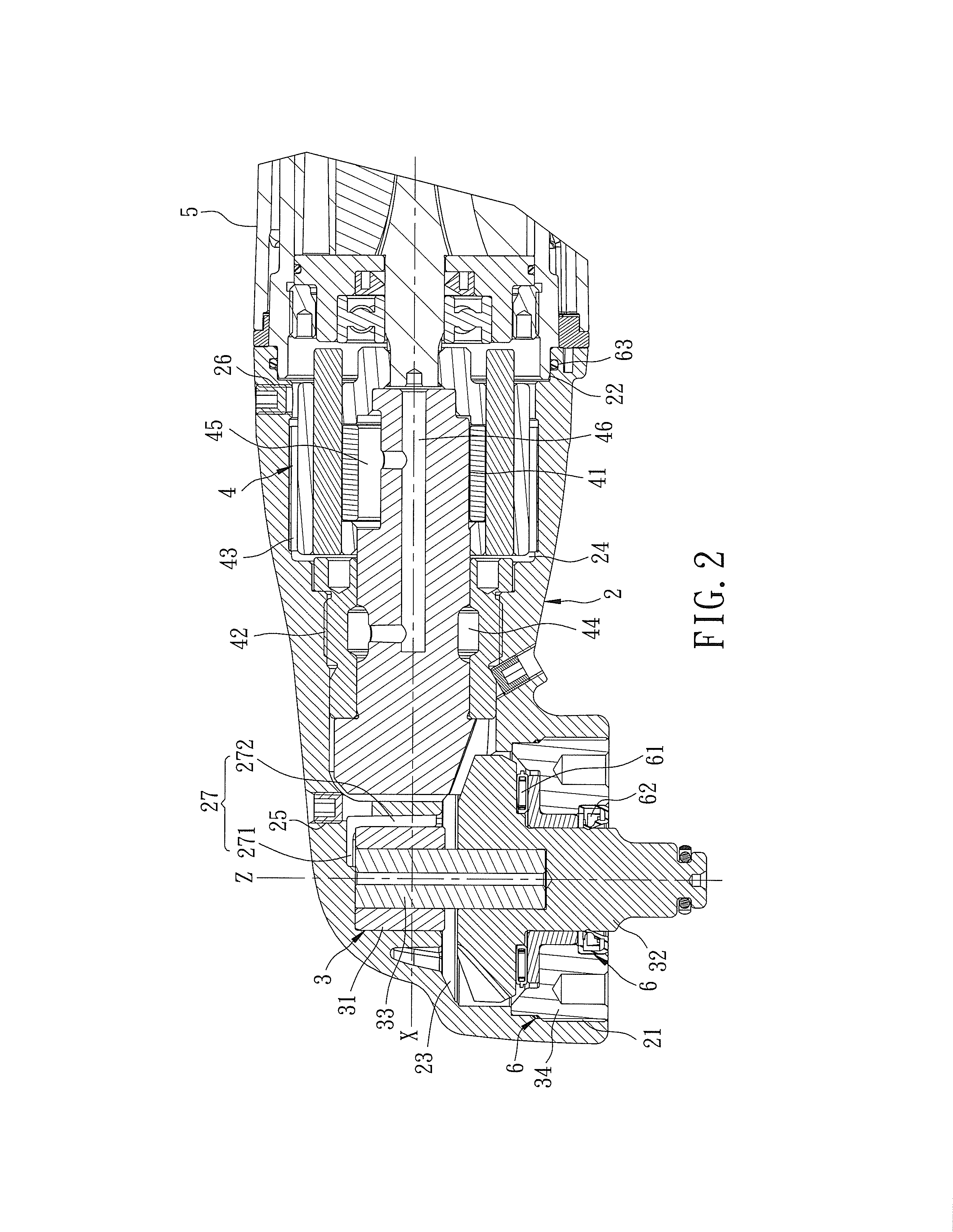 Pneumatic impact tool having two oil inlets