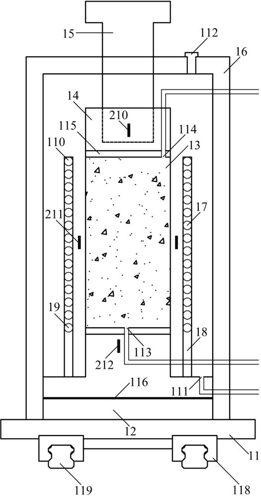 Coarse aggregate degradation test device and method considering relative humidity and freeze-thaw coupling effect