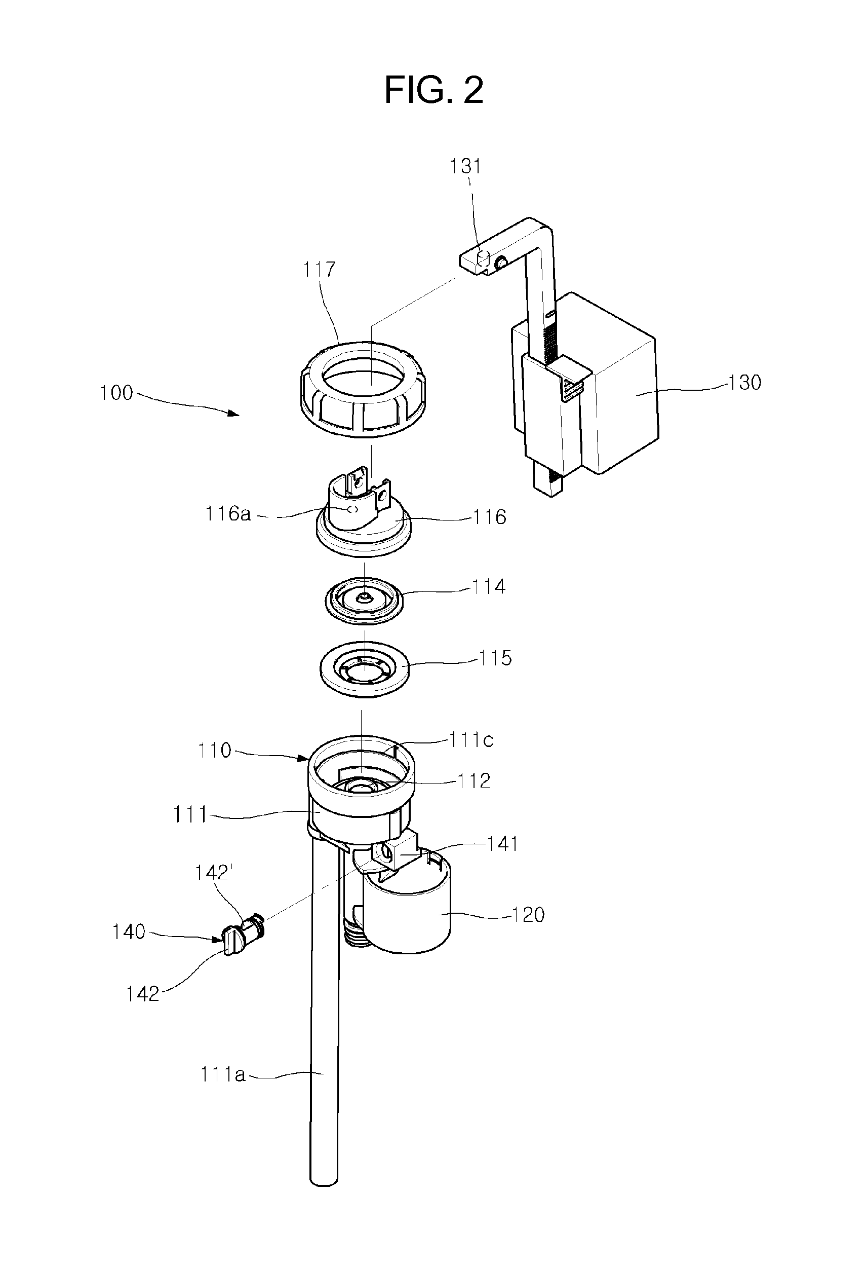 Apparatus for preventing backflow of fill valve in water toilet