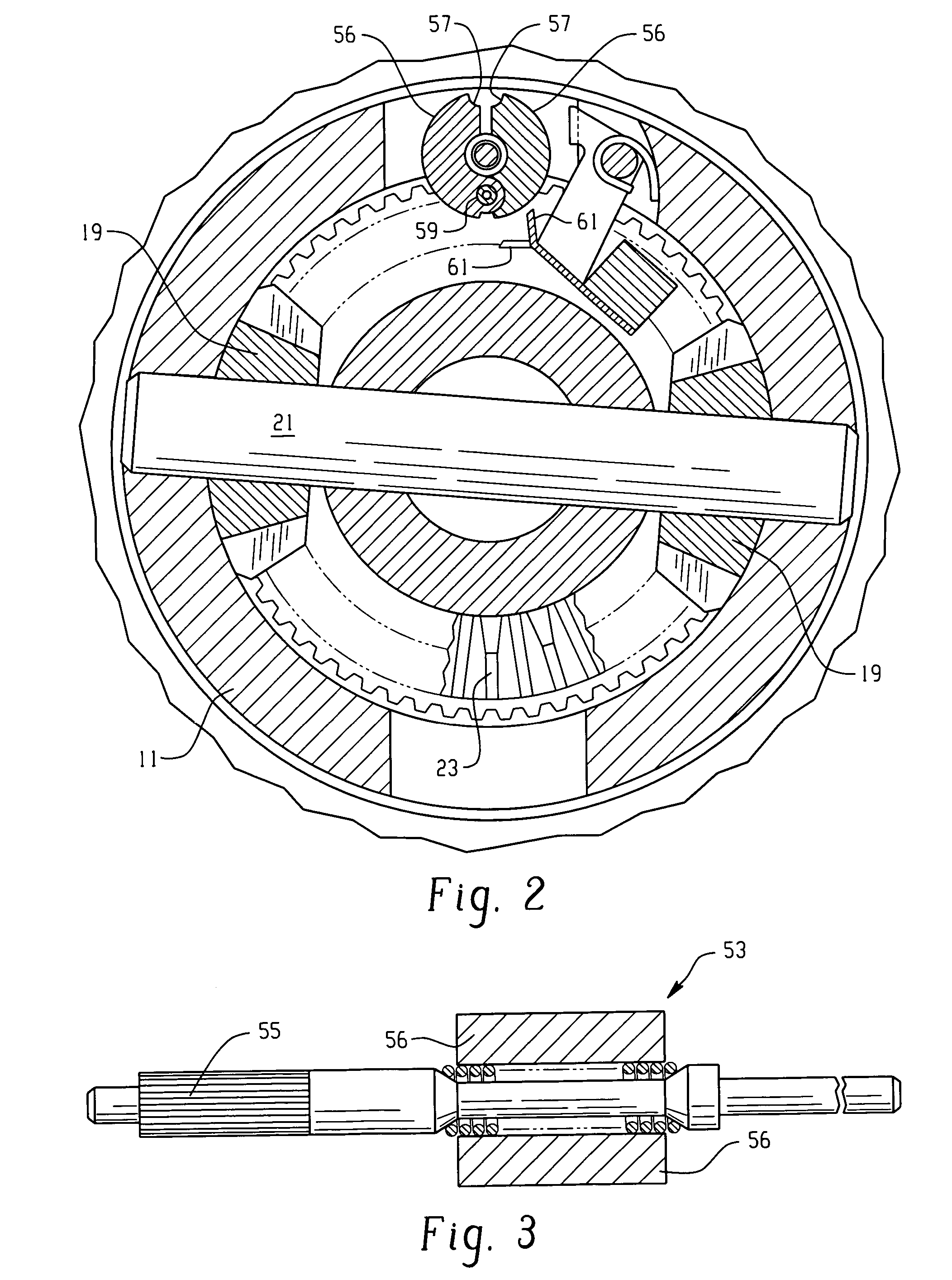 Mechanical locking differential lockout mechanism