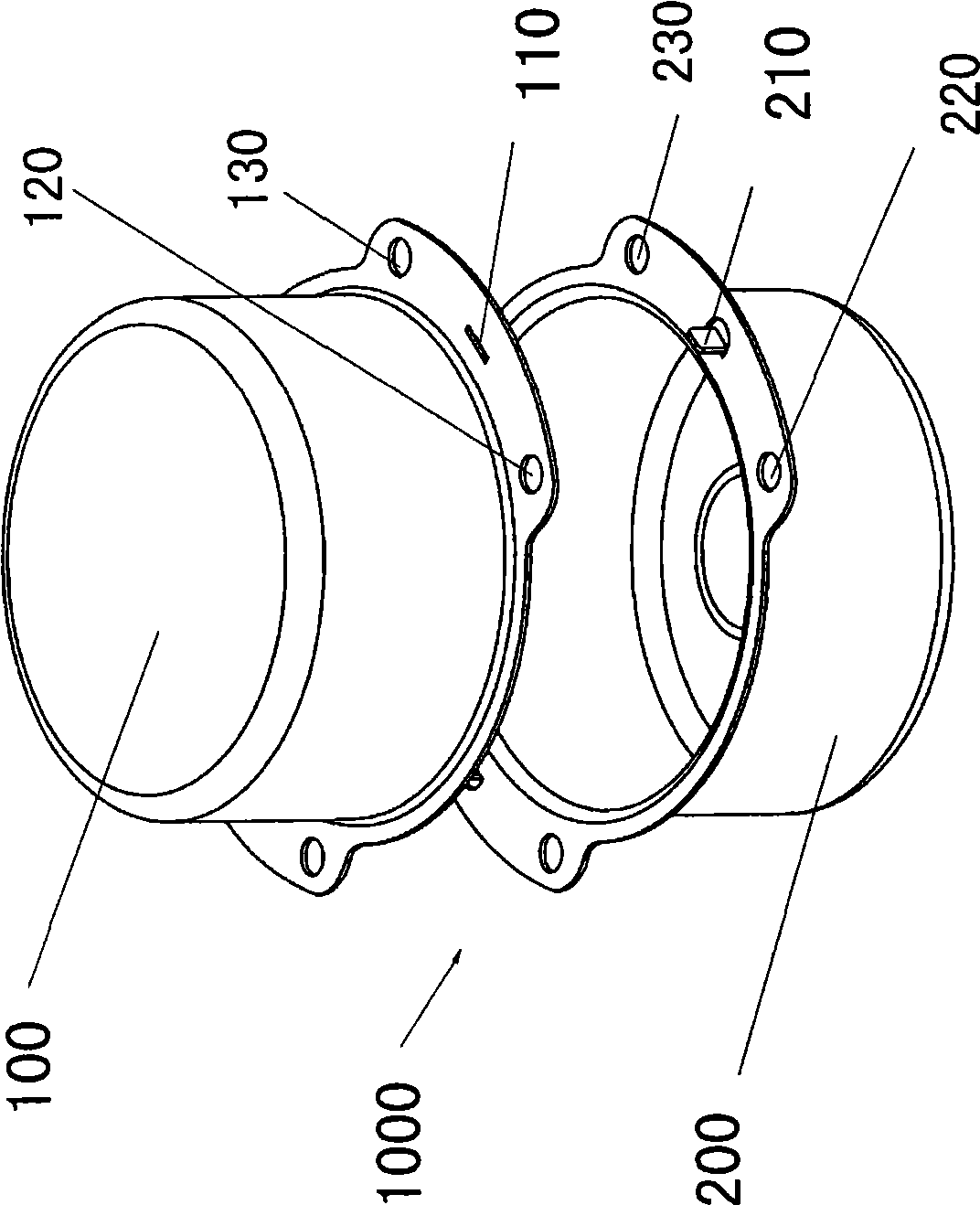 Motor riveting structure