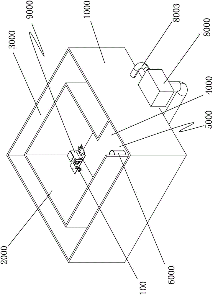 Efficient ecological breeding device for circulating freshwater fishery