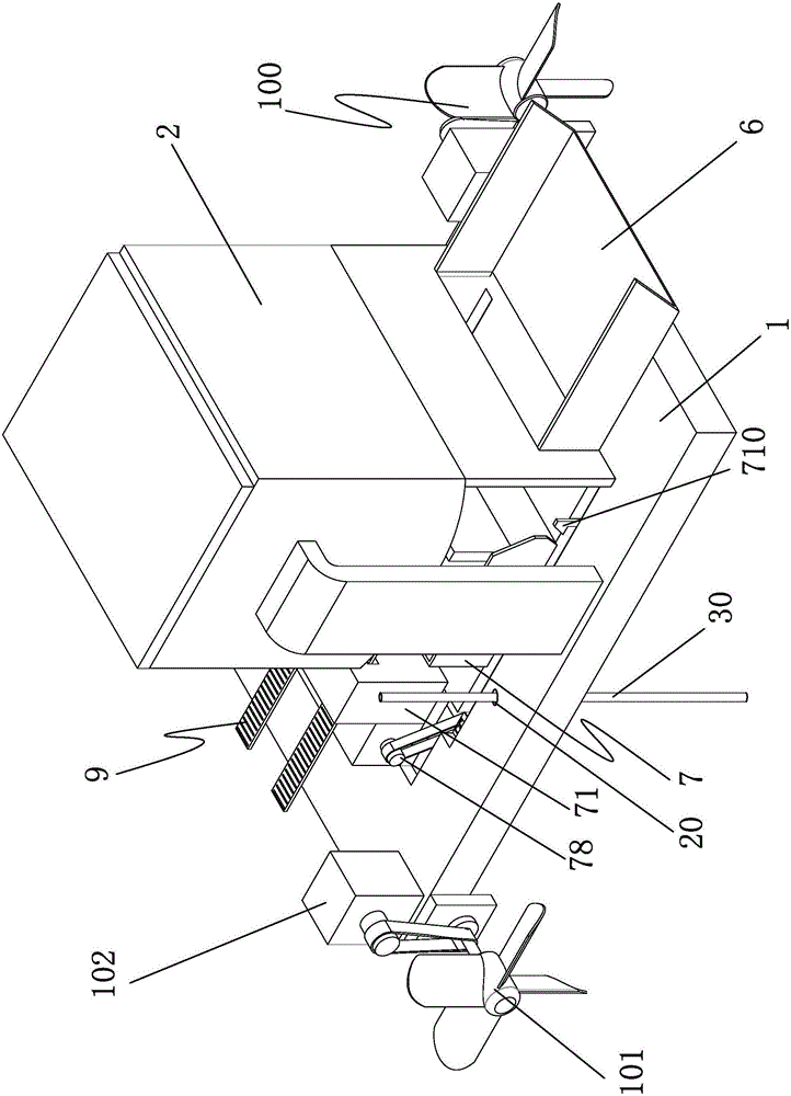 Efficient ecological breeding device for circulating freshwater fishery