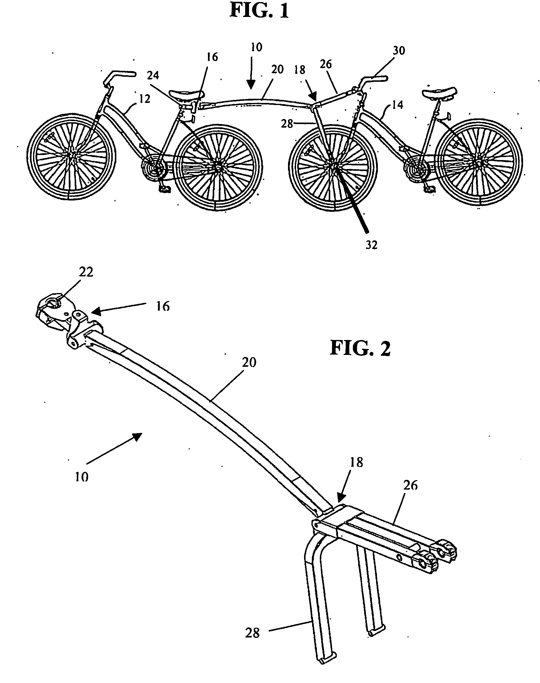 Bicycle towing device