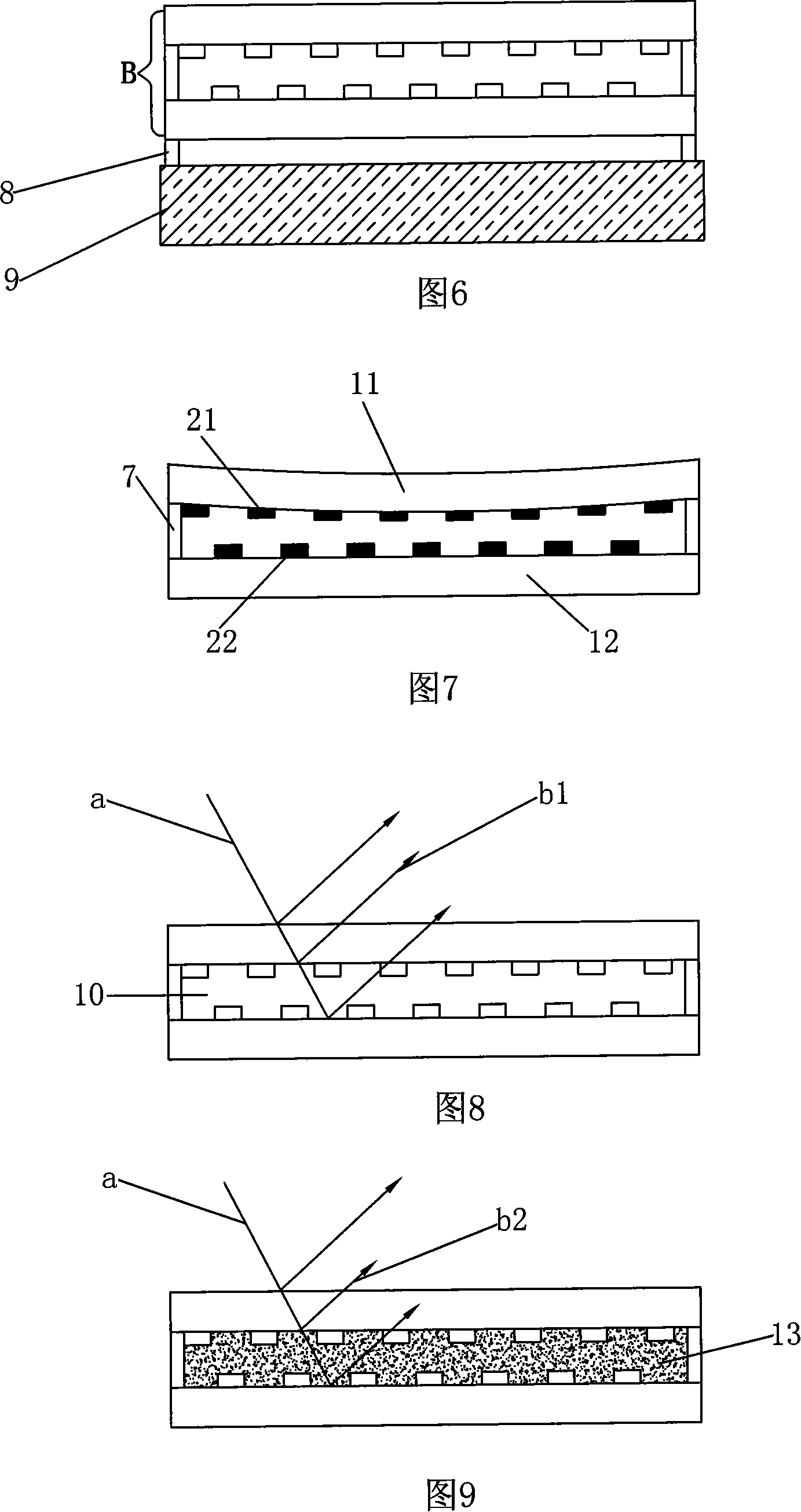 Condenser type touch screen and preparation method thereof