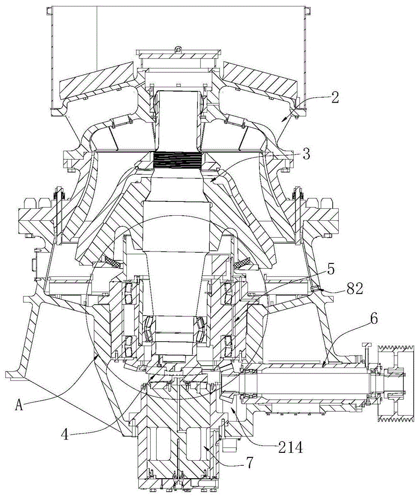 A cone crusher