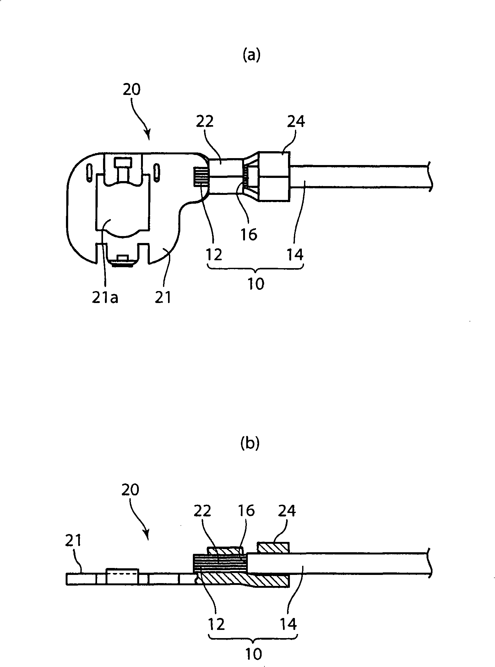 Method for water stopping in on-vehicle electric wires