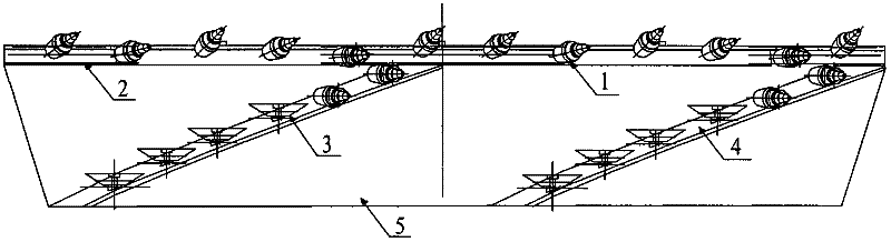 Roller for mixed row cutting tooth coal winning machine