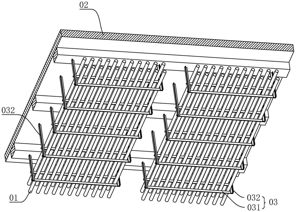 Top calandria construction method and auxiliary device thereof