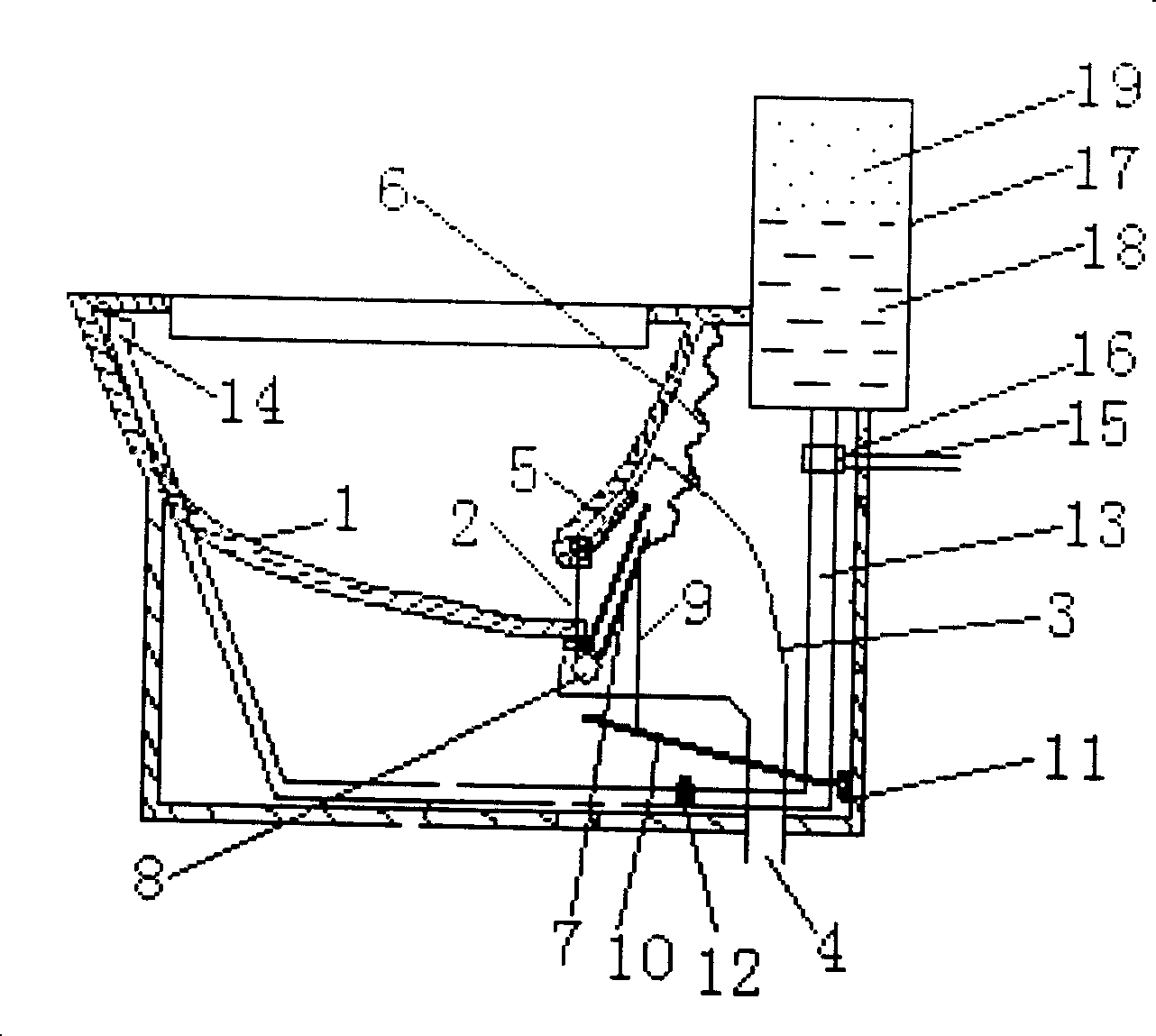 Flat hose drain trap