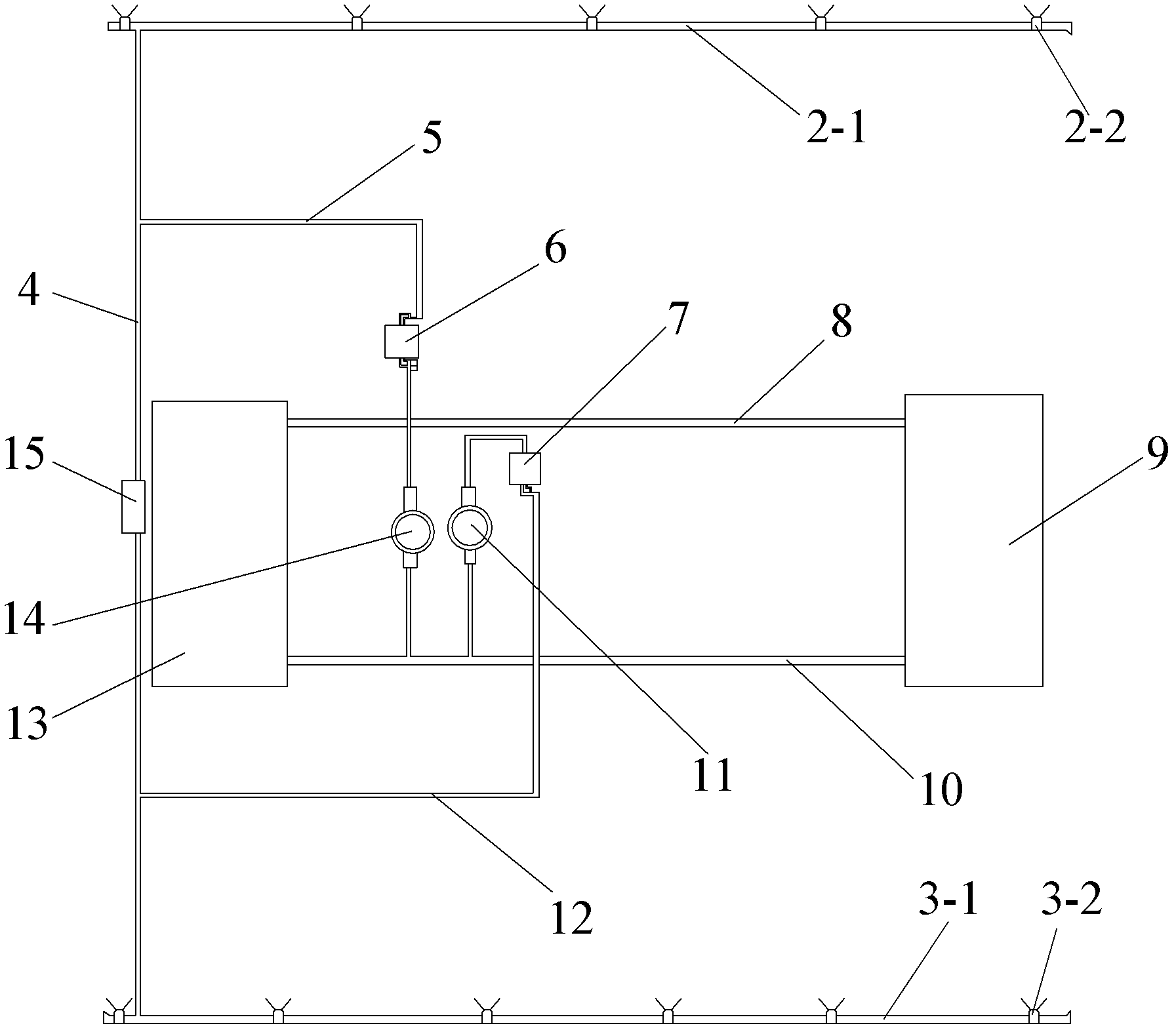 Water sprinkling apparatus for rubber tire roller