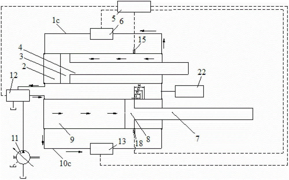 Double-cylinder pumping device hydraulic oil replacement control method, double-cylinder pumping device and equipment