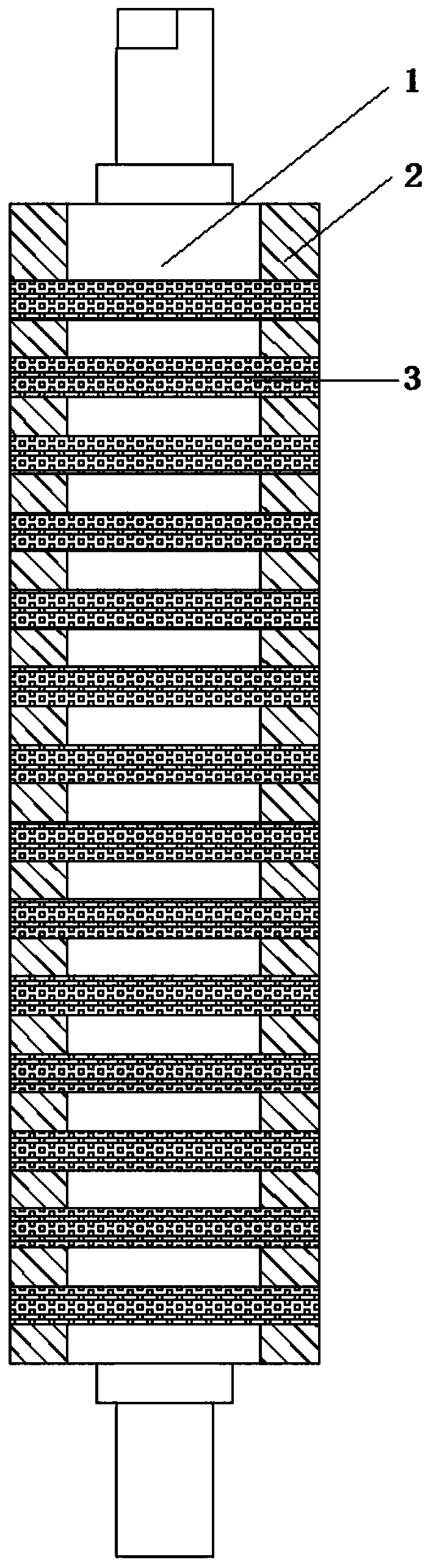 A high wear-resistant ceramic composite guide roller and its preparation method