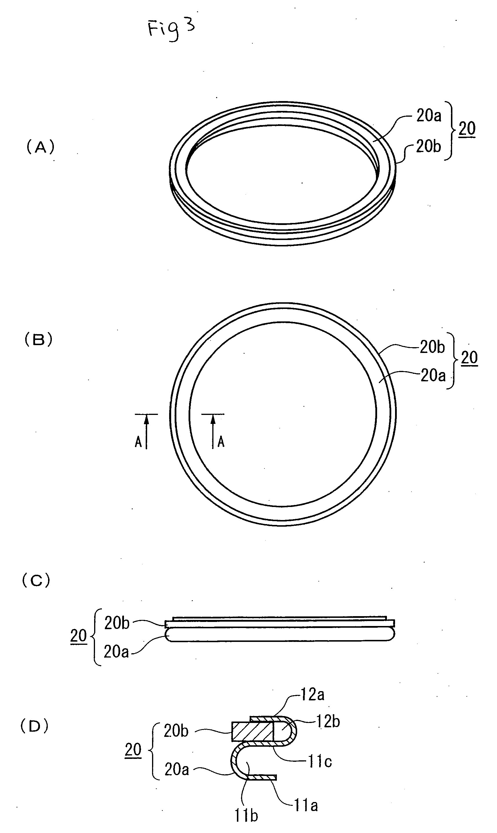 Ring-shaped metal gasket
