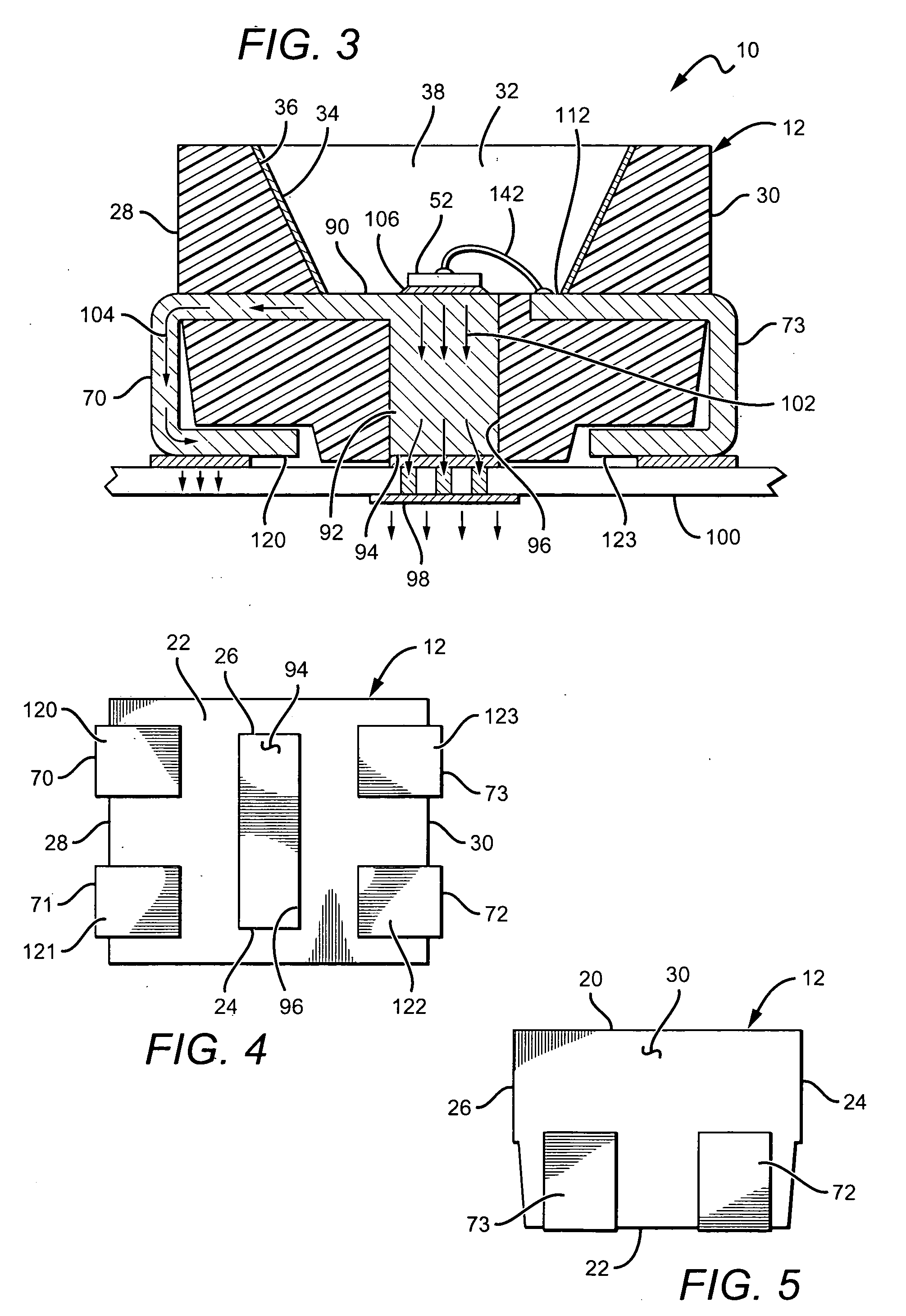 LED surface-mount device and LED display incorporating such device