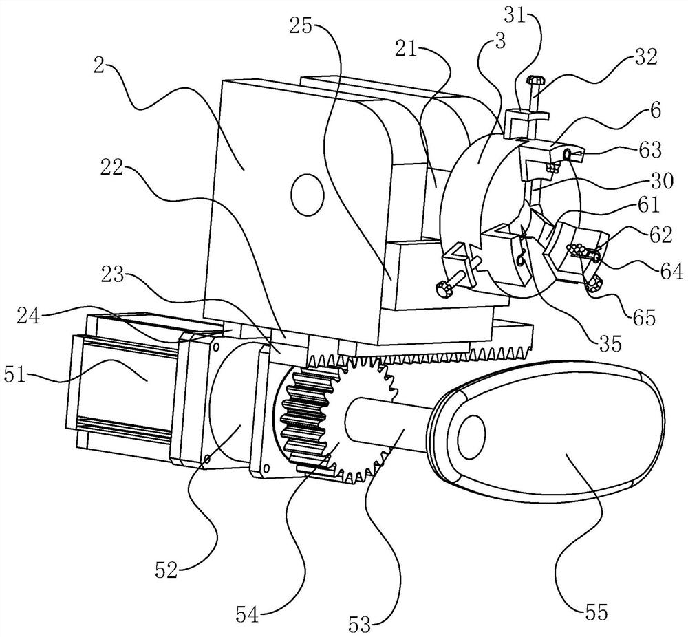 A jig for machining a gear shaft