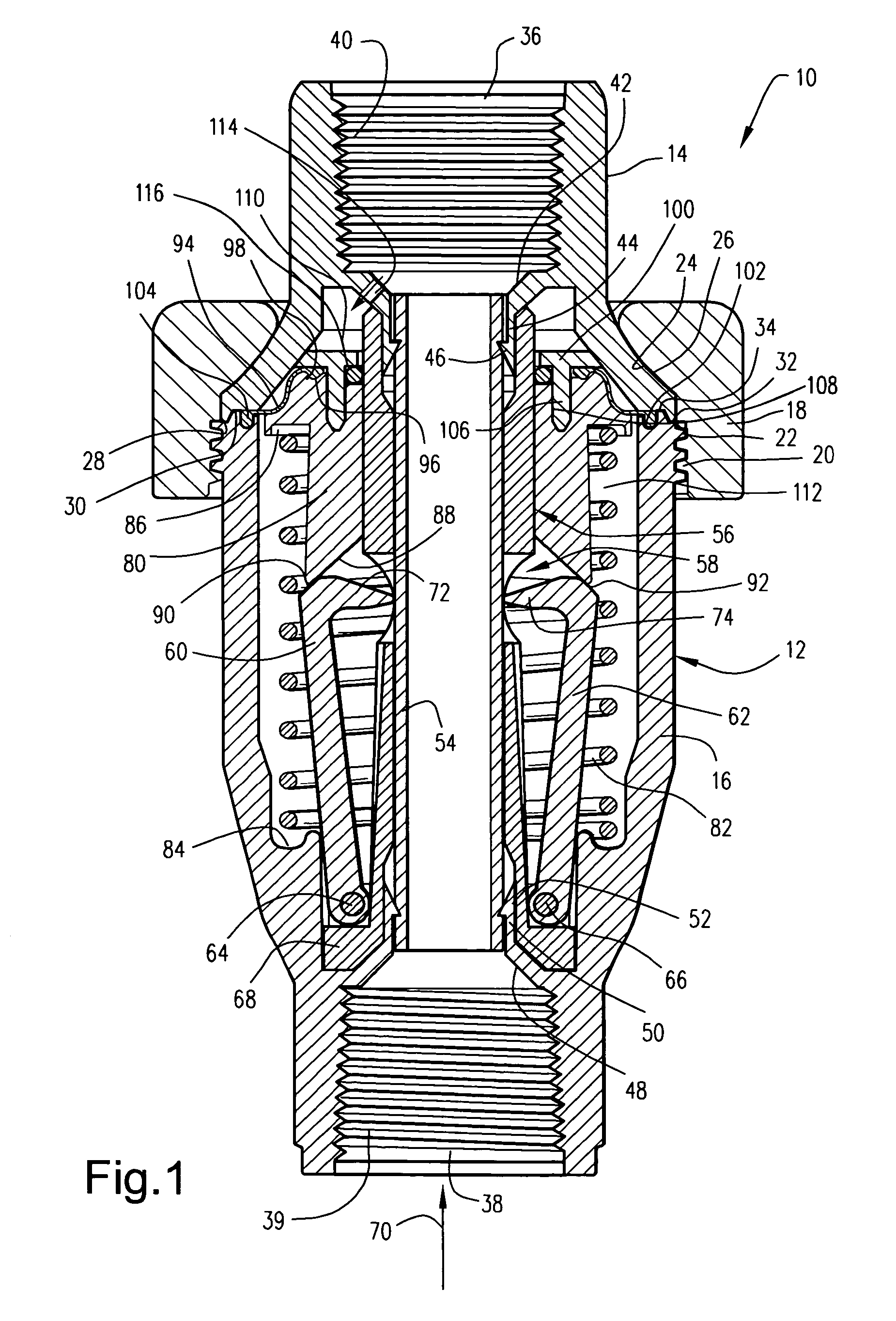 Flow through pressure regulator with pinch valve