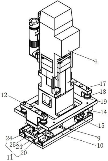 Automatic abrasive paper clamping type flexible automatic grinding device