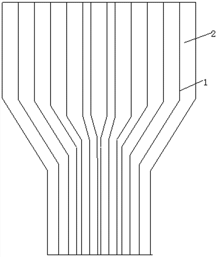 Circulating fluidized bed boiler cyclone separator composed of one-time bent pipe panel