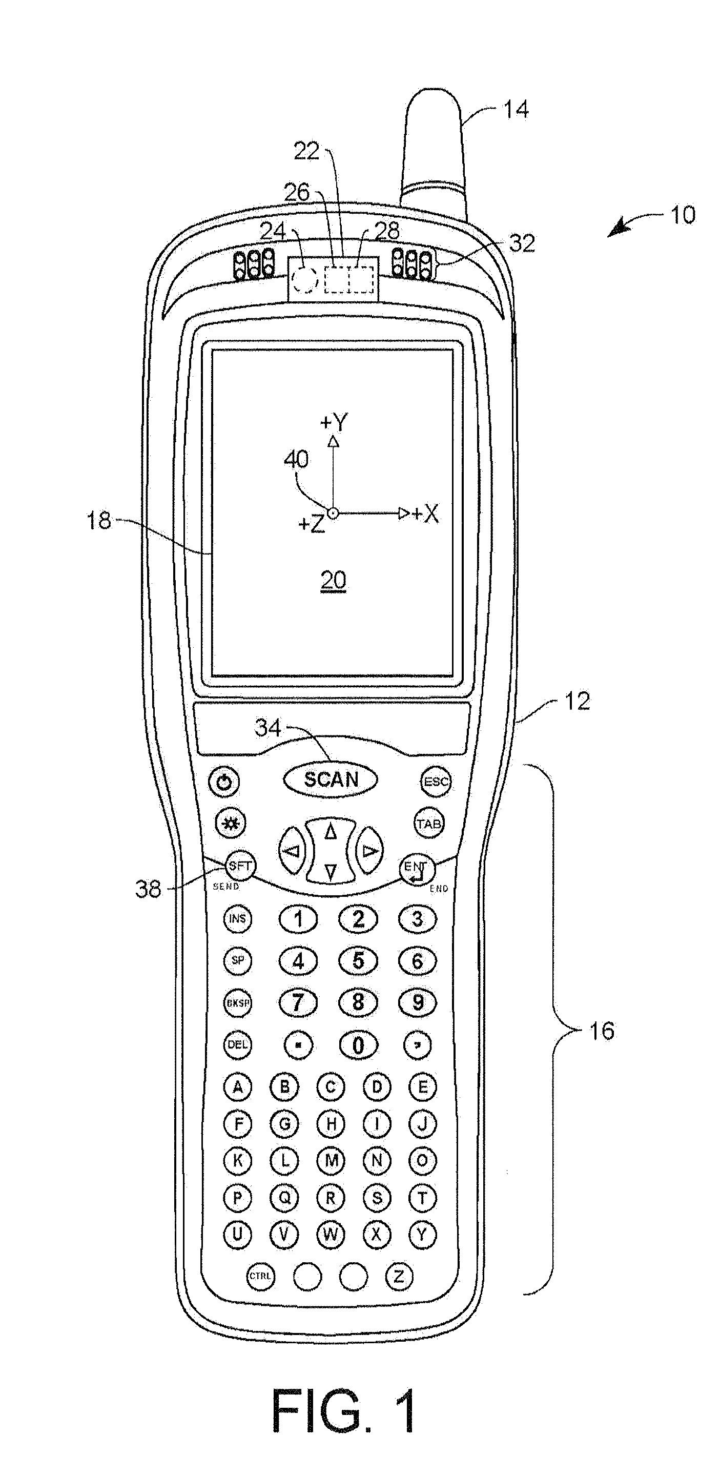 Power management scheme for portable data collection devices utilizing location and position sensors
