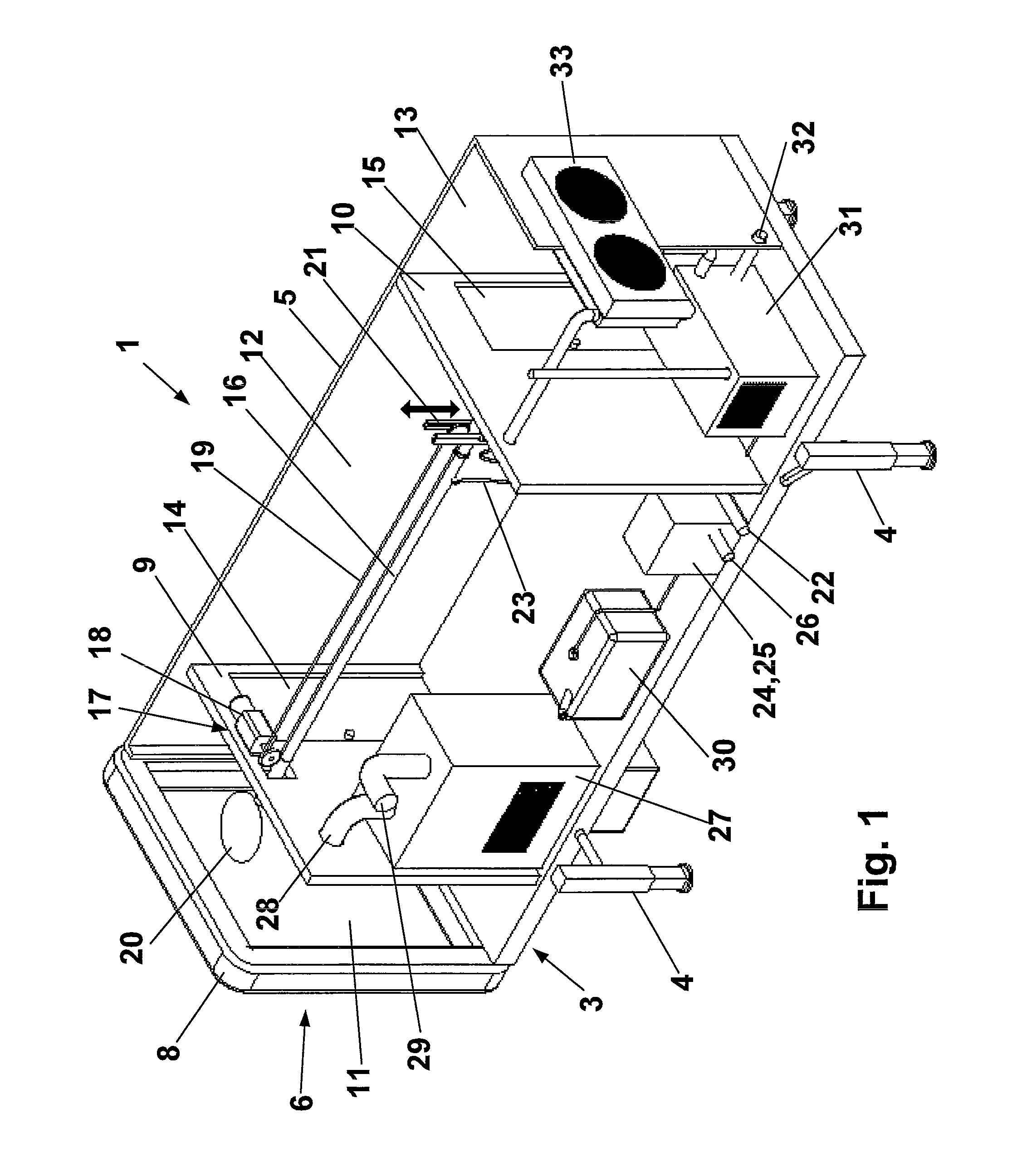 Loading and unloading device for cargo containers, silos and other vessels