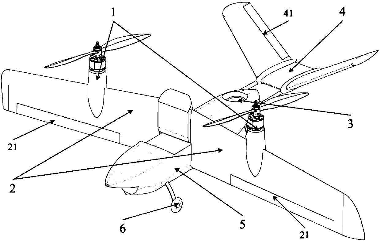 High-speed high-efficiency tilt wing unmanned aerial vehicle