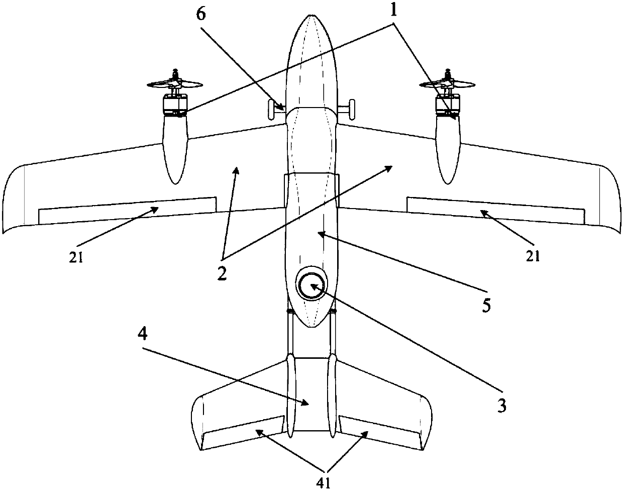 High-speed high-efficiency tilt wing unmanned aerial vehicle