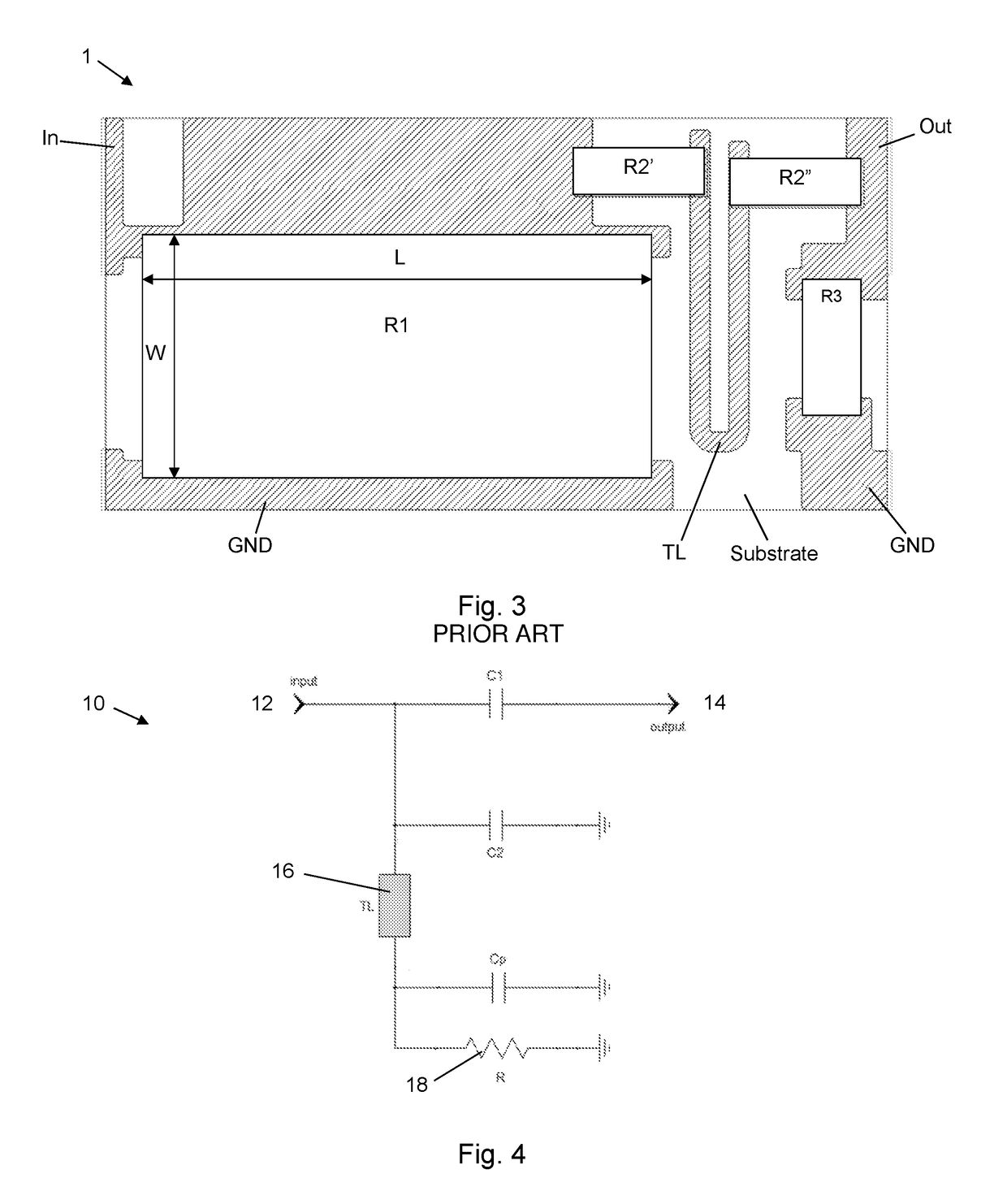 RF attenuator device and system