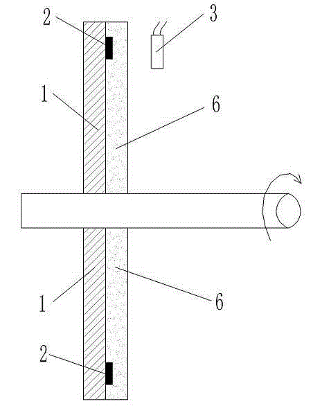 Turntable sensor element with evenly distributed multi-magnetic plates