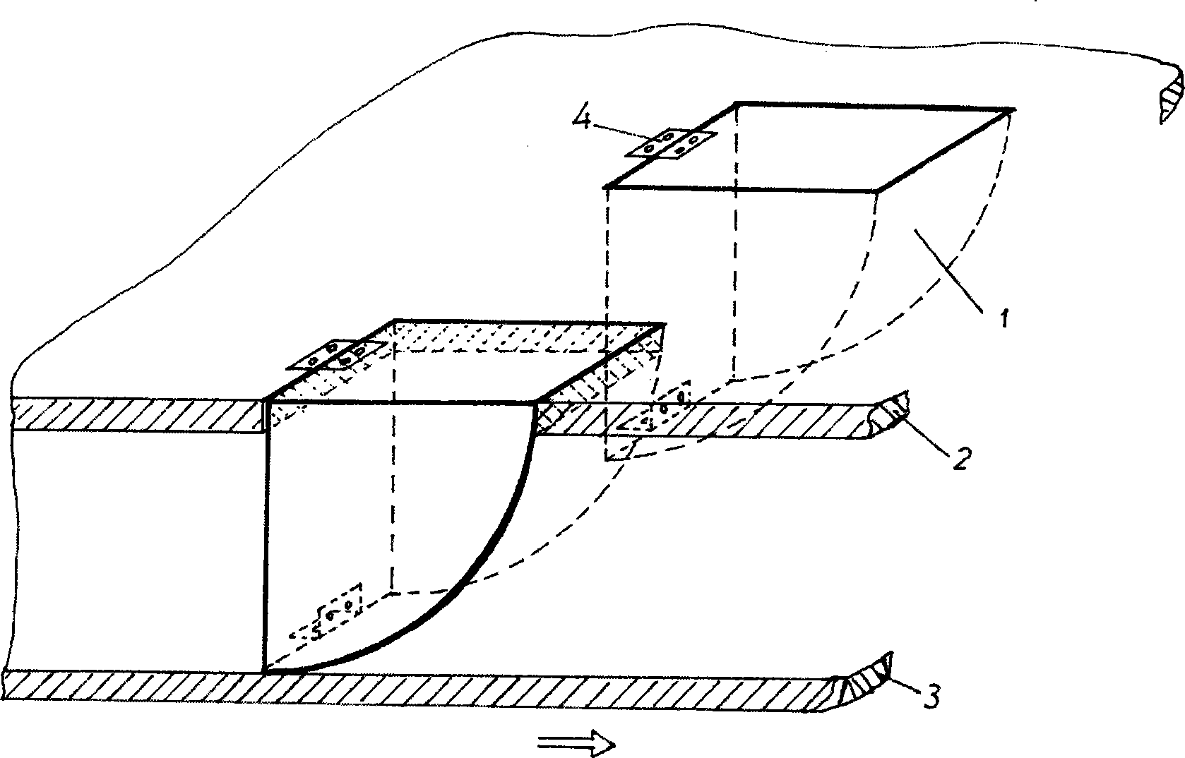 Rough element apparatus with variable rotary-out type wind tunnel