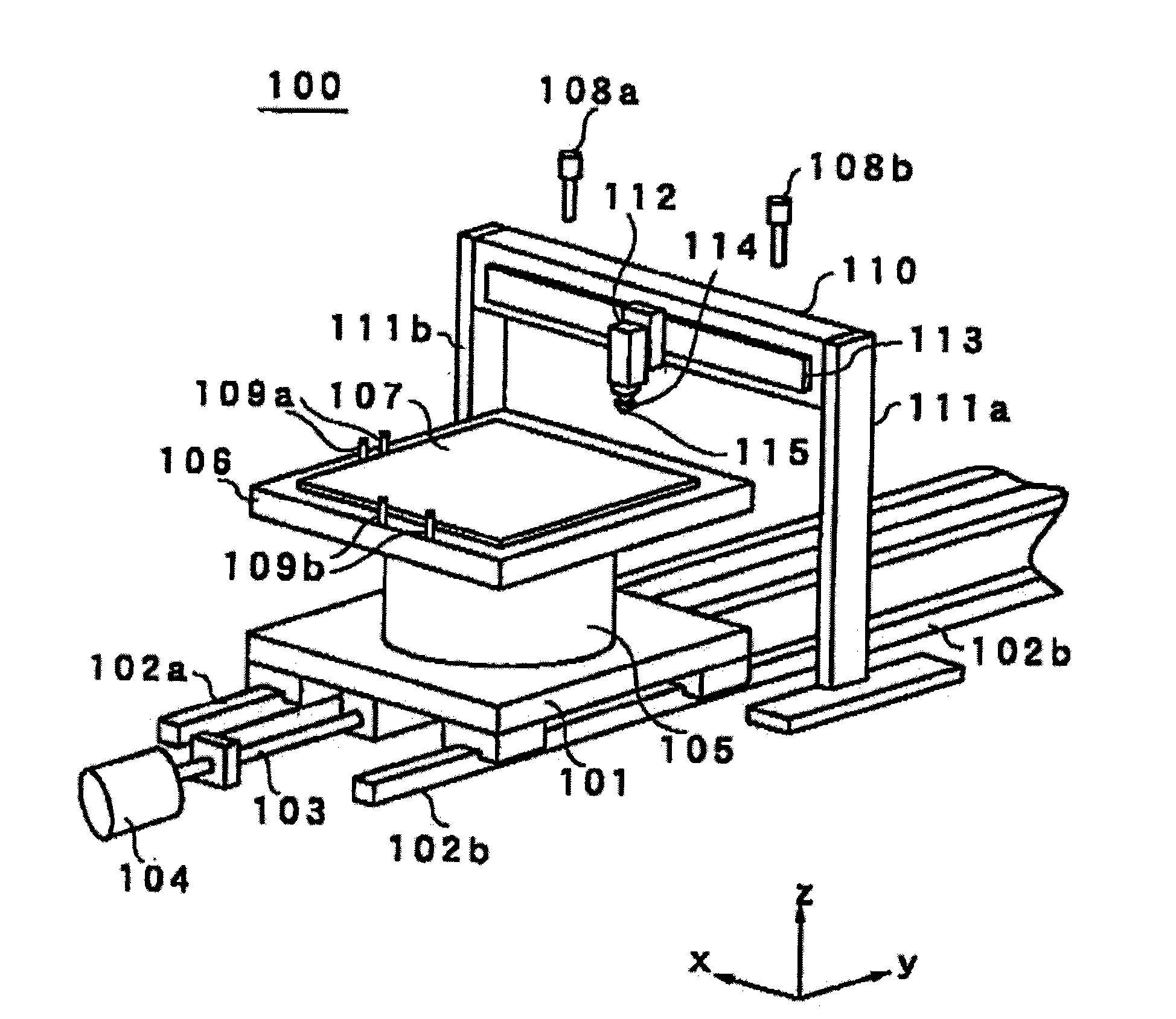 Scribing device and scribing method