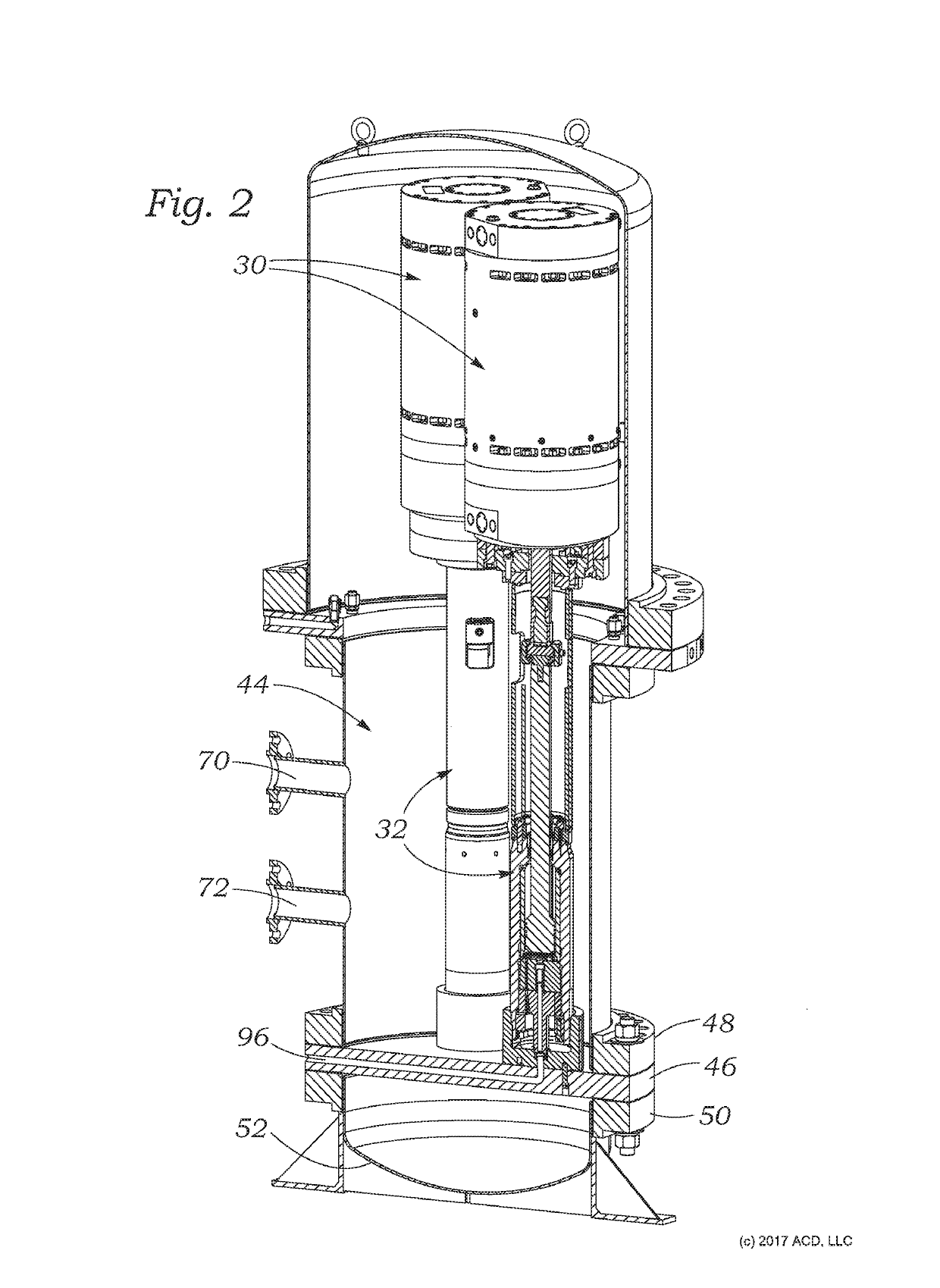 High pressure fuel gas pump