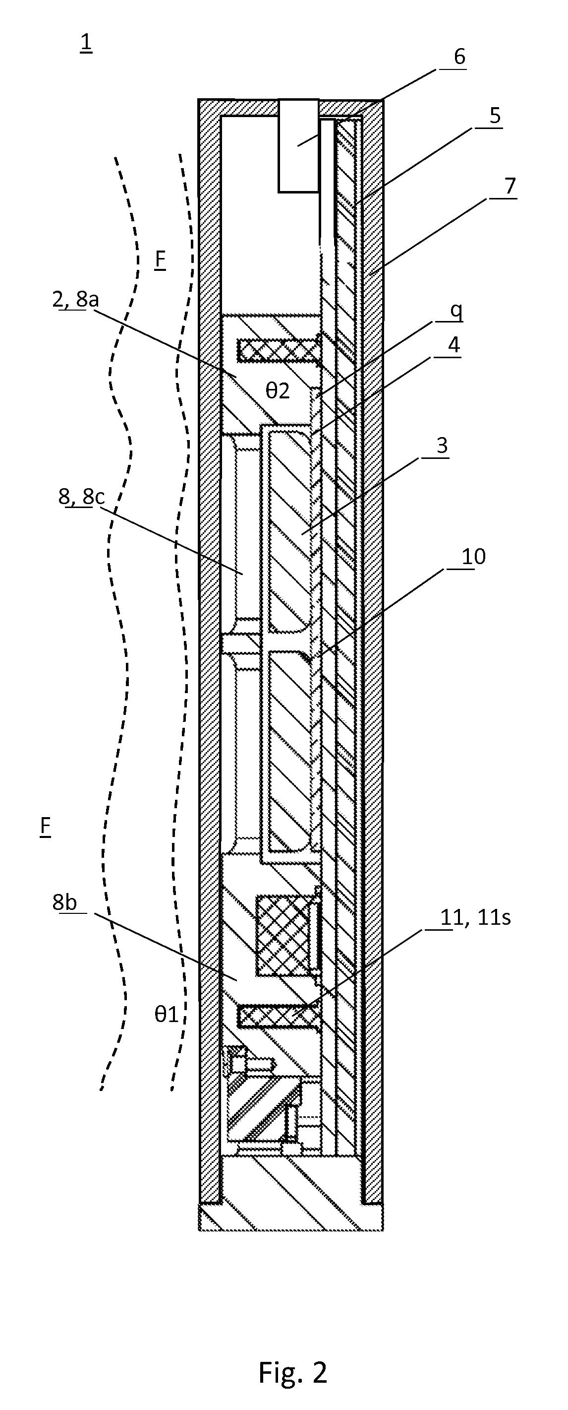 Wellbore wireless thermal conductivity quartz transducer with waste-heat management system