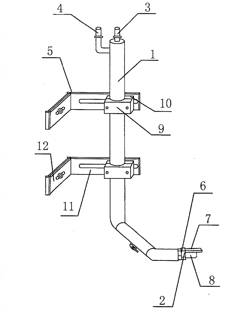 Automatic scarfing device for flame cutting of continuous casting