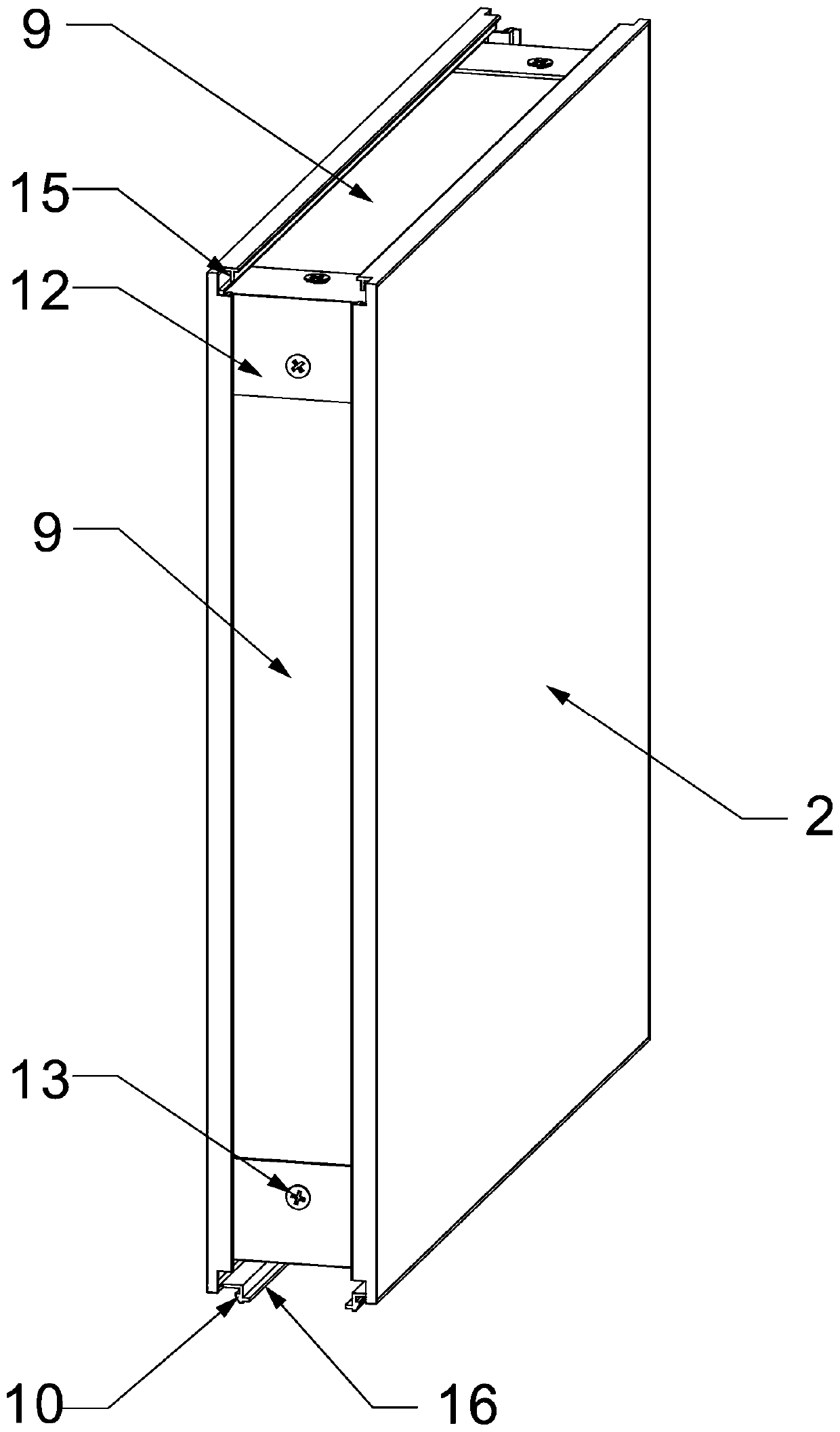 Concave-convex type buckle structure color plate