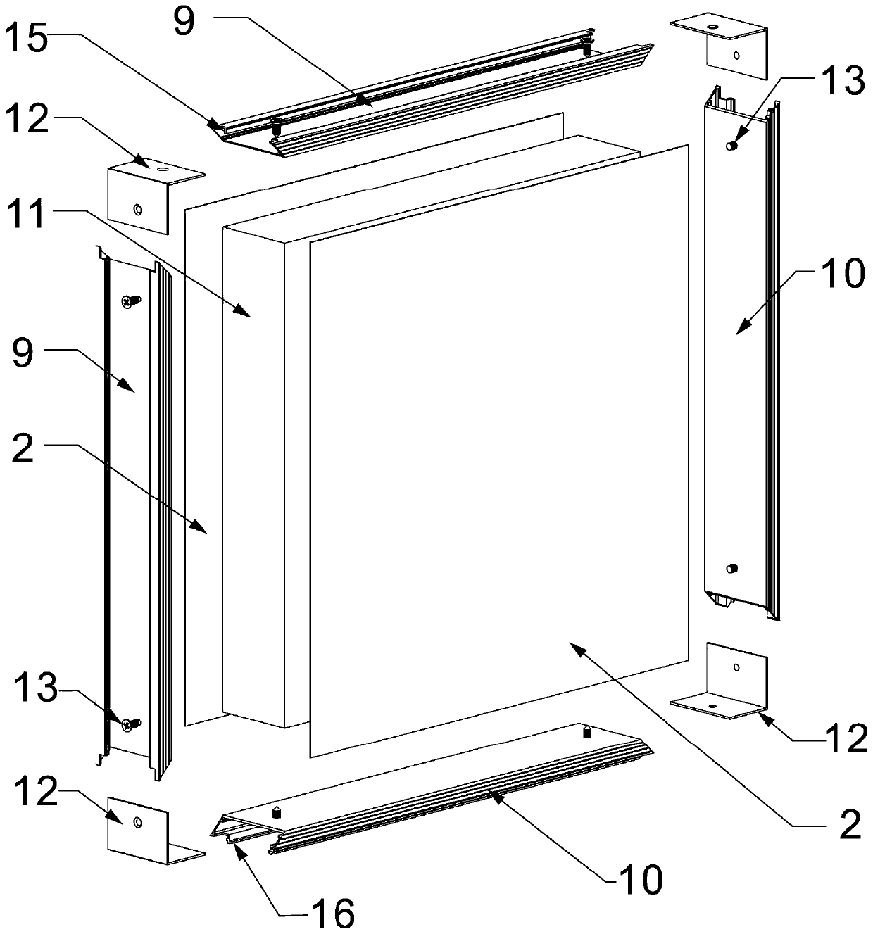 Concave-convex type buckle structure color plate