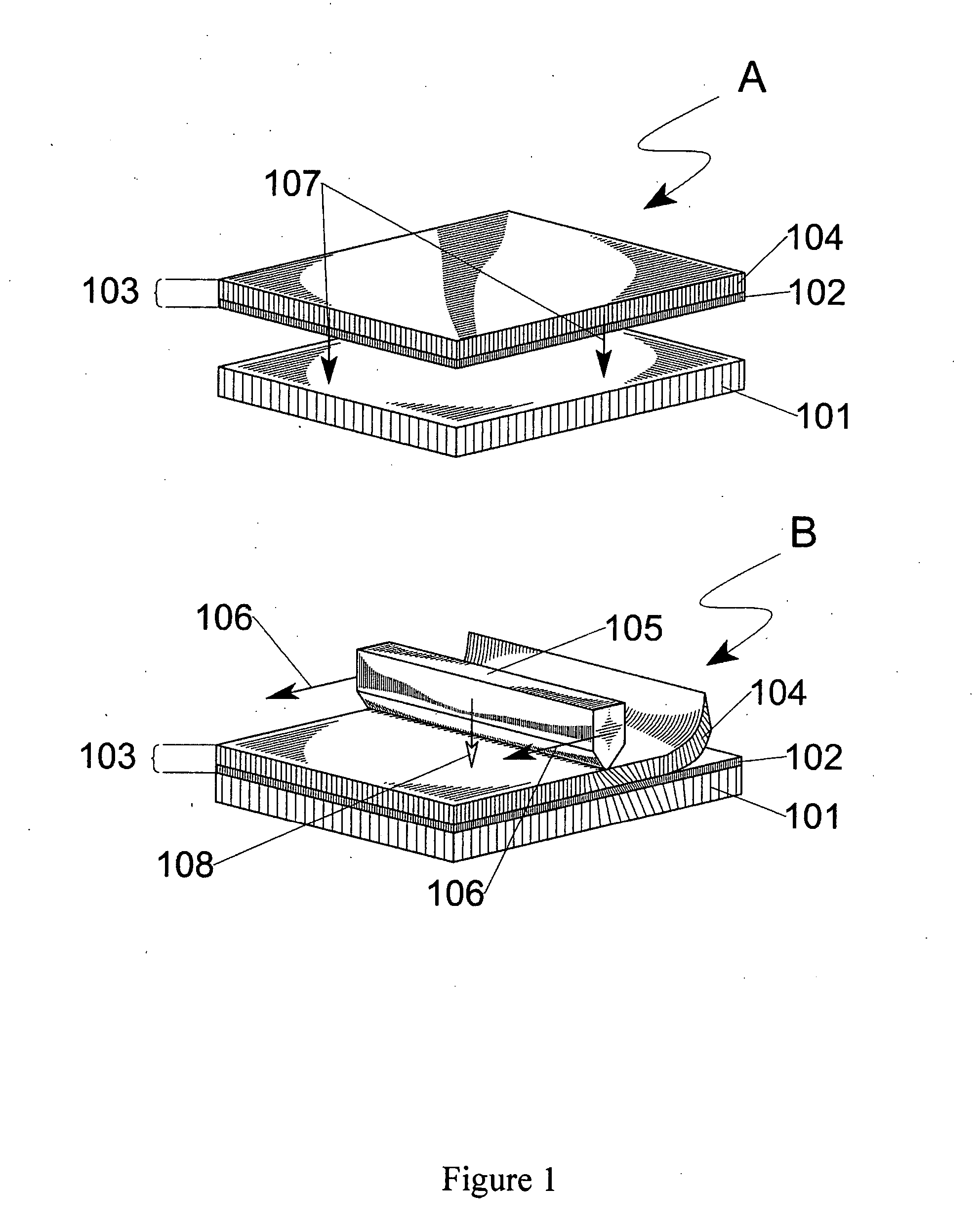 Method and device for transferring anisotropic crystal film from donor to receptor, and the donor