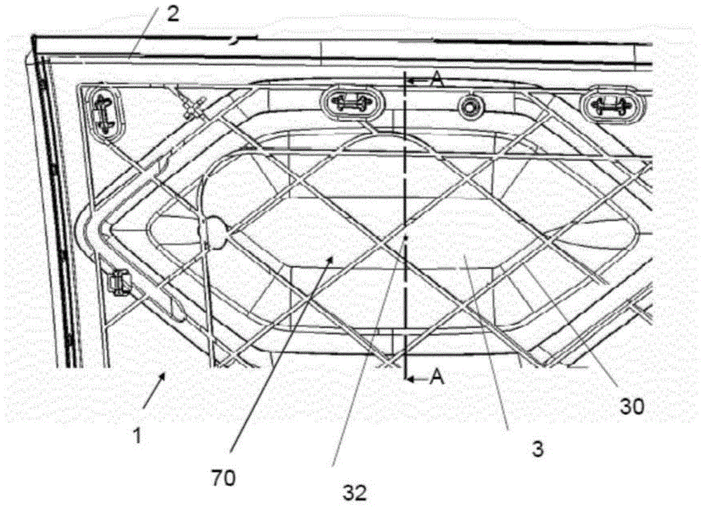 Protective panel, manufacturing method of the panel, and vehicle equipped with the panel