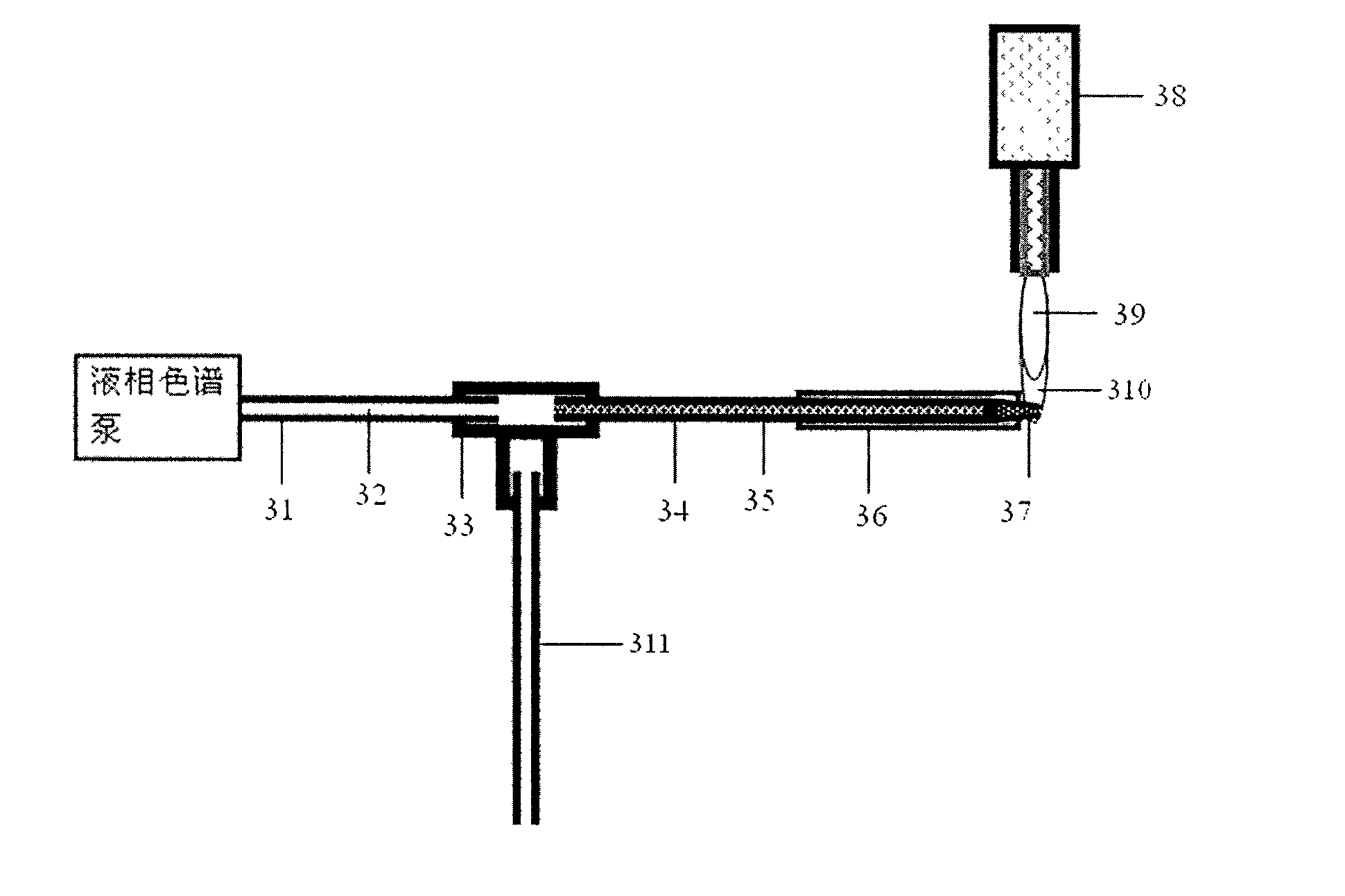 Method for packing separation column and nozzle needle integrated capillary column and manufacturing stopper
