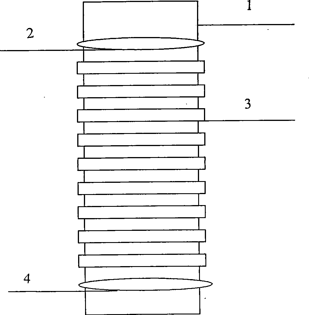 Method for positioning annular framework type sieve tube segment