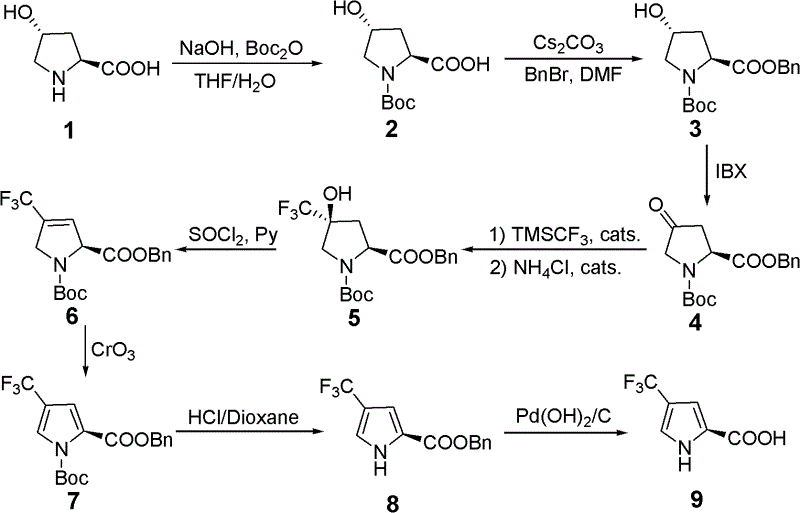 Synthetic method for 4- trifluoromethyl-2- trifluoromethyl
