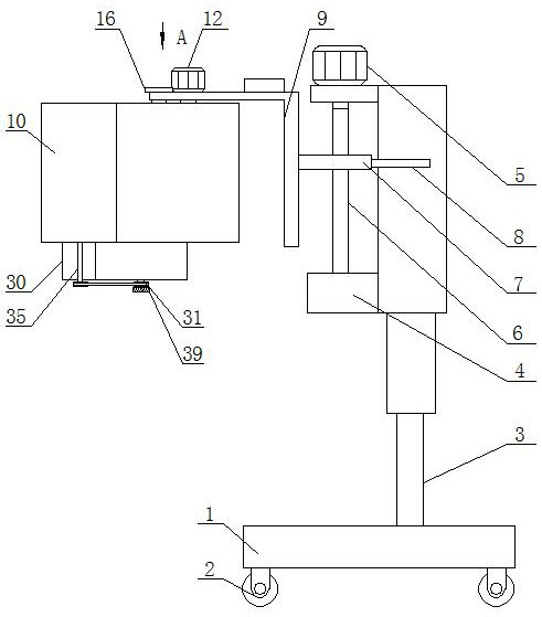 A corner beautification adjustment device for interior design